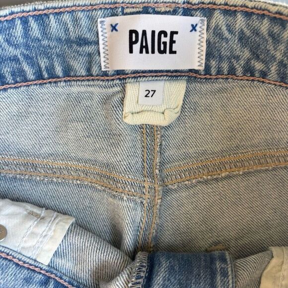 Paige Stella Straight Leg Denim Gnarly Destructed size 27 - Picture 8 of 13